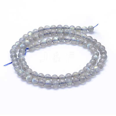 Natural Labradorite Beads Strands G-P342-09A-5mm-A++-1