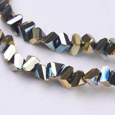 Electroplate Glass Beads Strands EGLA-J145-6mm-FP03-1