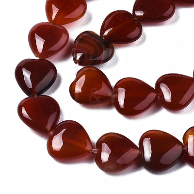 Natural Red Agate Beads Strands G-S364-097-1