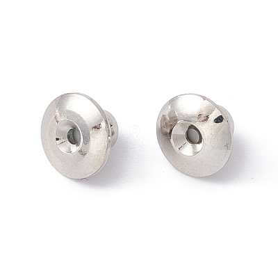 Rack Plating Brass Ear Nuts KK-G433-06P-1