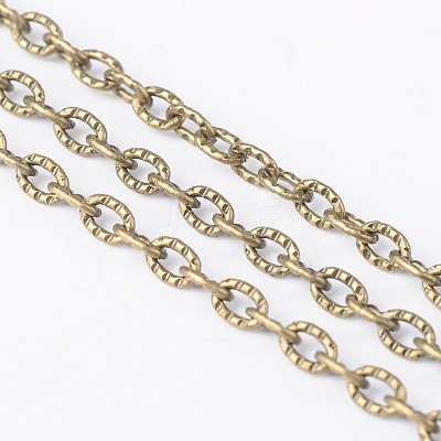 Iron Textured Cable Chains CHT104Y-AB-1