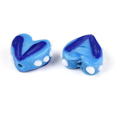 Opaque Handmade Bumpy Lampwork Beads Strands LAMP-T017-20-B08-1