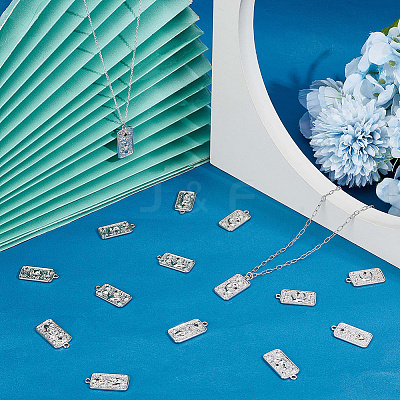 20Pcs 2 Styles Alloy Rhinestone Pendants FIND-SC0013-90-1