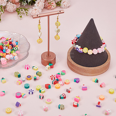 400Pcs 2 Styls Handmade Polymer Clay Beads CLAY-SP0001-16-1