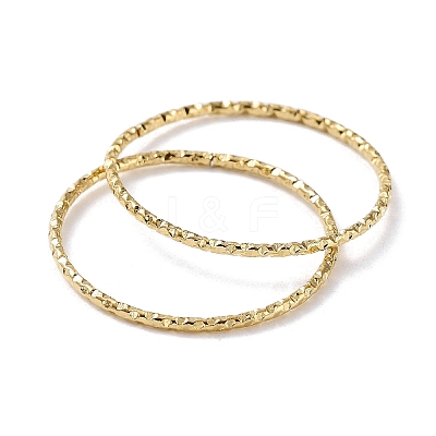Ion Plating(IP) 304 Stainless Steel Textured Finger Rings RJEW-G298-03G-1