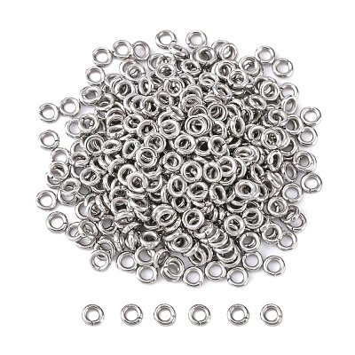 Tarnish Resistant 304 Stainless Steel Open Jump Rings STAS-Q186-02-4x1mm-1