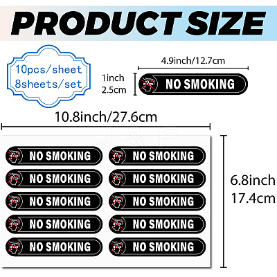 Mini PVC Coated Self Adhesive AUTOMATIC DOOR Warning Stickers STIC-WH0017-010-1