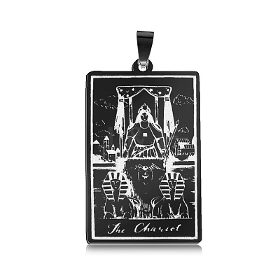 201 Stainless Steel Pendants STAS-S105-LA461-5-1
