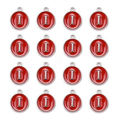 Platinum Plated Alloy Enamel Charms LS-X-ENAM-S118-03I-P-1