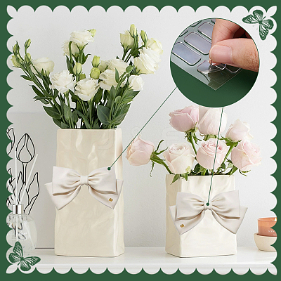 32Pcs Transparent Acrylic Double-sided Adhesive Stickers FIND-WH0139-98C-1