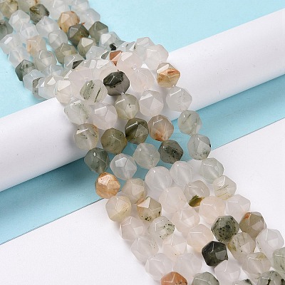 Natural Tianshan Cui Quartzite Beads Strands G-G990-F06-1