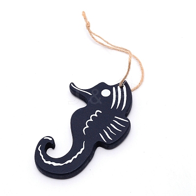 MDF Board Pendant Ornaments HJEW-WH0014-20C-1