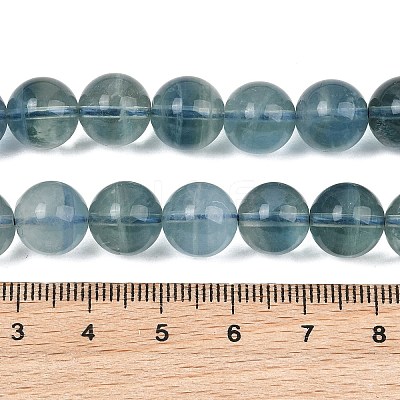 Natural Blue Fluorite Beads Strands GG-CBAF158-10mm-1