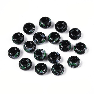 3/0 Baking Paint Glass Beads GLAA-G118-02H-1