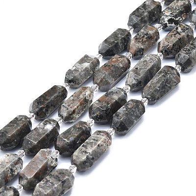 Natural Fluorescent Syenite Rock(Glow under UV Light) Beads Strands G-F715-055-1