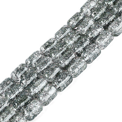 Transparent Crackle Glass Beads Strands GLAA-NH0001-04-A11-1