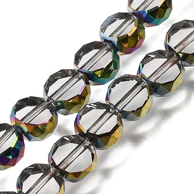 Electroplated Transparent Glass Beads Strands GL-CBA98F0-06A-03-1