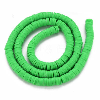 Handmade Polymer Clay Bead Strands CLAY-T002-6mm-43-1