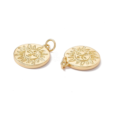 Rack Plating Brass Pendants LS-KK-C247-02G-1