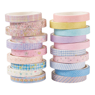 20 Rolls Paper Adhesive Tape Set DIY-TAC0023-42C-1