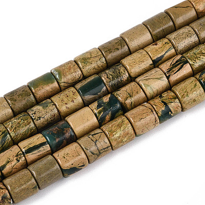 Natural Verdite Stone Beads Strands G-T141-89A-1