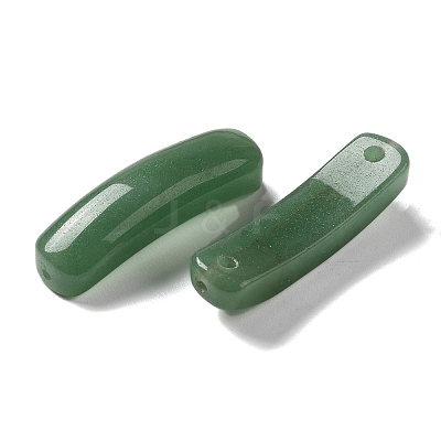 Natural Green Aventurine Connector Charms G-G095-01E-1