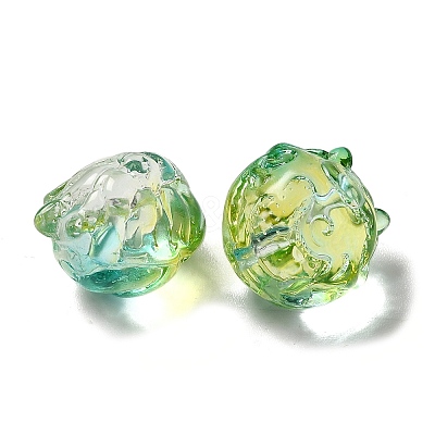 Transparent Glass Beads GLAA-D025-05F-1