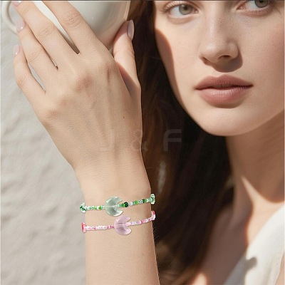 Mixed Styles Glass Beads Strands EGLA-FS0002-63E-1