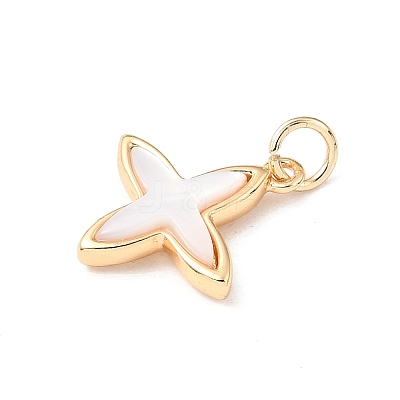 Natural Shell Pendants KK-N290-04G-1