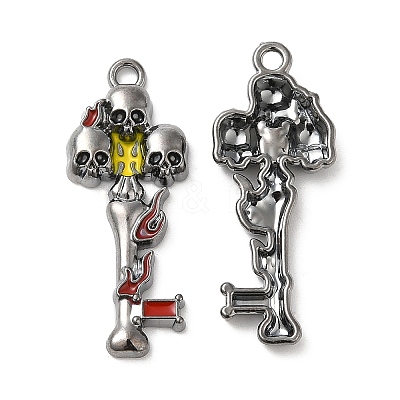 Alloy Enamel Pendant PALLOY-H128-05B-1