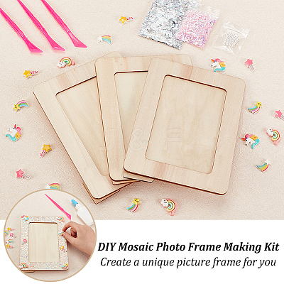 DIY Photo Frame Making Kit DIY-OC0010-44-1