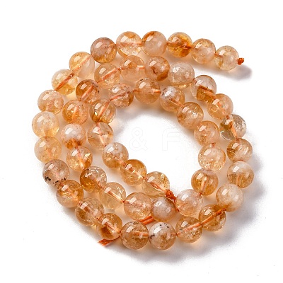 Heated Natural Citrine Bead Strands LS-G-P466-01C-01-1