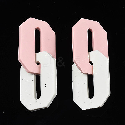 Handmade Polymer Clay Linking Rings LS-CLAY-N010-033-03-1