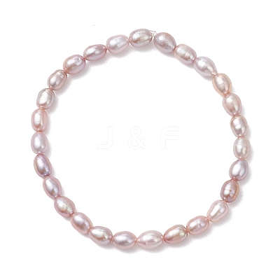 2Pcs 2 Styles Natural Cultured Freshwater Pearl Beads Stretch Bracelets for Women BJEW-JB13210-1