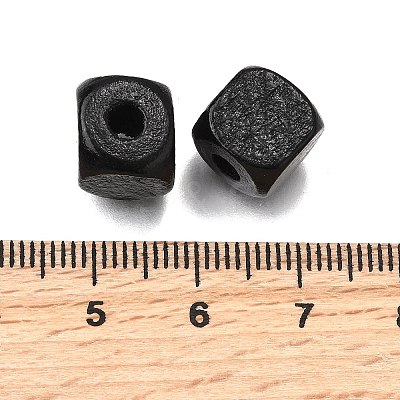 Spray Painted Wooden Beads WOOD-P021-01C-29-1