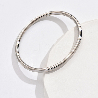 Non-Tarnish 201 Stainless Steel Plain Bangles JJ8436-1-1