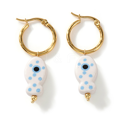 304 Stainless Steel Hoop Earrings for Women AM9100-3-1