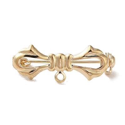 Brass Brooches Findings KK-M285-34KCG-1