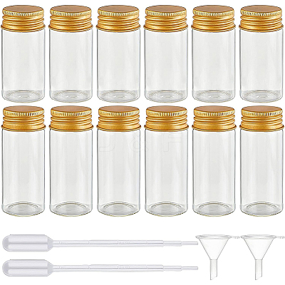 Round Glass Storage Containers for Cosmetic GLAA-BC0001-12B-1