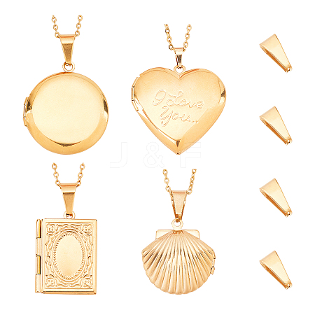 Locket Pendant Necklace DIY Making Kit DIY-DC0001-21-1