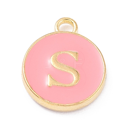Golden Plated Alloy Enamel Charms LS-ENAM-Q437-14S-1