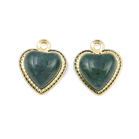 Natural Moss Agate Pendants GG-CBA110A-01G-1