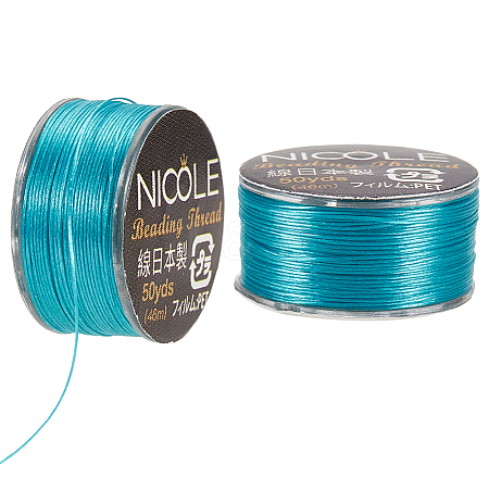 Nylon Beading Thread NWIR-WH0005-10V-1