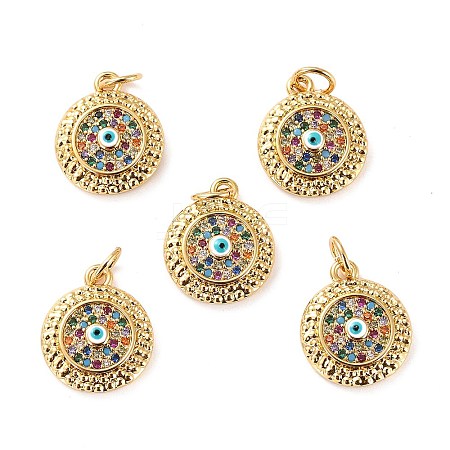 Brass Micro Pave Cubic Zirconia Pendants S-ZIRC-P092-010G-02-1