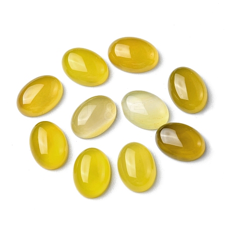 Natural Yellow Agate Cabochons G-A029-01-05-1