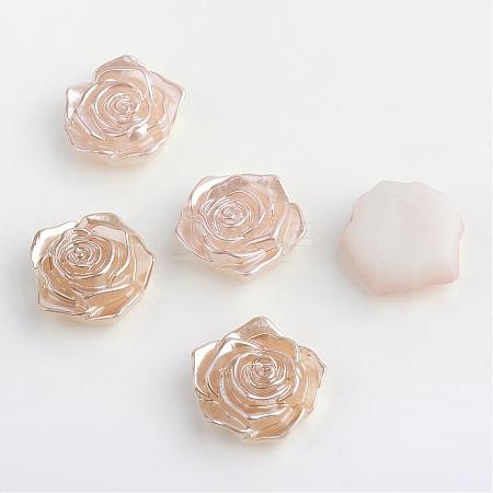 ABS Plastic Imitation Pearl Cabochons OACR-S004-Z49-1