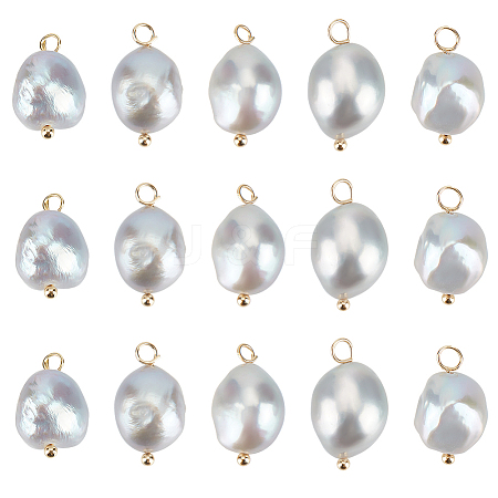 Beebeecraft 20Pcs Natural Freshwater Pearl Pendants FIND-BBC0002-87-1