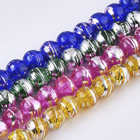 Drawbench Transparent Glass Beads Strands GLAD-S090-8mm-1