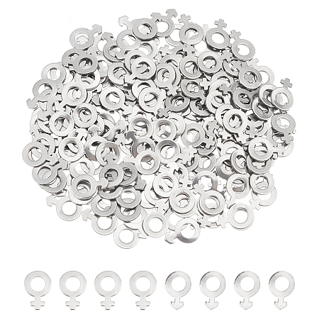 DICOSMETIC 200Pcs 2 Style Smooth 304 Stainless Steel Charms STAS-DC0007-84-1