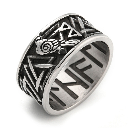 304 Stainless Steel Ring RJEW-B055-03AS-08-1